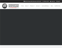 Tablet Screenshot of edmontonscaffolding.com